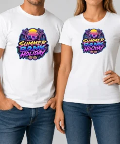 Top Pretty Synthwave Neon Summer Bank Holiday Beach Sunset