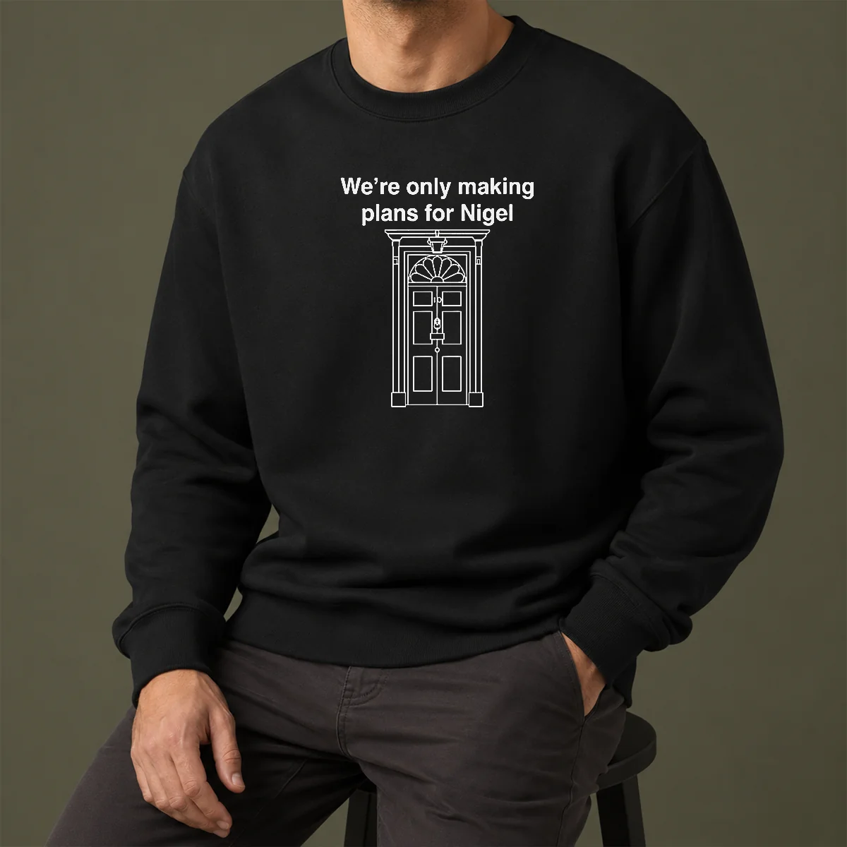 Top We'Re Only Making Plans For Nigel 10 Downing Street Sweater