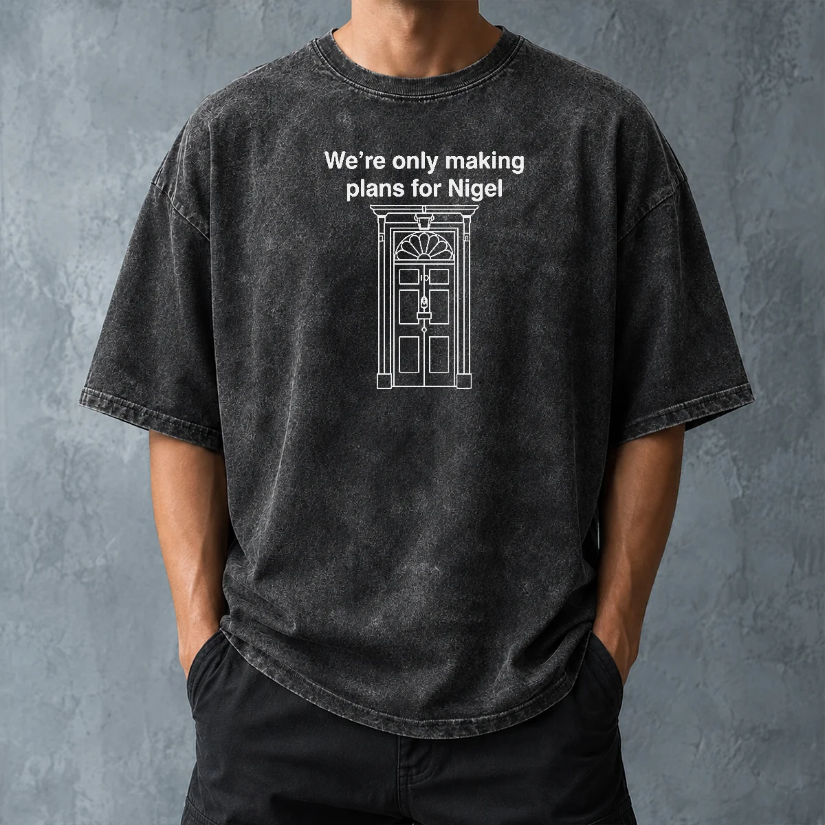 Top We'Re Only Making Plans For Nigel 10 Downing Street Washed T-Shirt